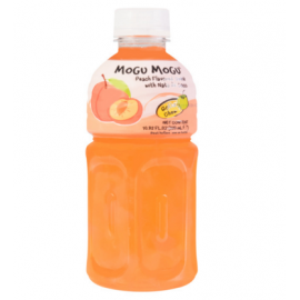 (卖光啦)泰国原产 MOGU蘑菇椰果饮料 水蜜桃味320ML