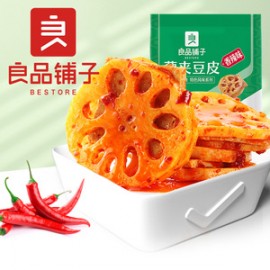 (卖光啦)良品铺子藕夹豆皮 香辣味 150G