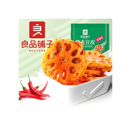 良品铺子藕夹豆皮 香辣味 150G