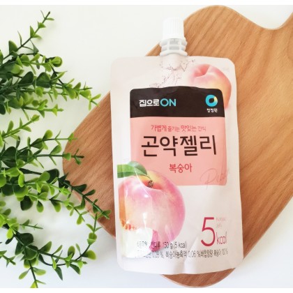 韩国热销清净园可吸低卡路魔芋果冻 蜜桃味 150ML