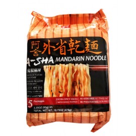 (卖光啦)台湾热销阿舍食堂 阿舍外省干面 鬼椒麻辣味 95G×5包入