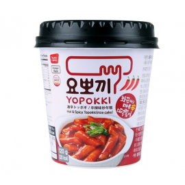 (卖光啦)韩国热销YOPOKKI清真辣味炒年糕 3分钟微波速食杯装 140G