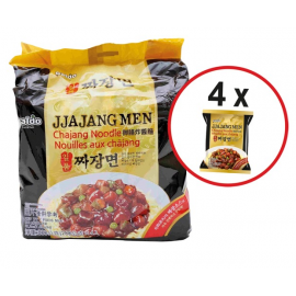 SOUPE NOUILLES JJA JANG MEN PALDO 200GX4(韩国PALDO海地村八道御膳炸酱面4包入)