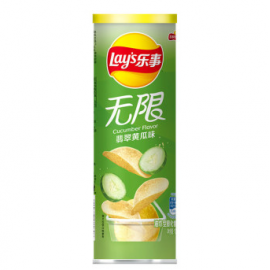 (卖光啦)乐事LAY'S薯片  翡翠黄瓜味 104G
