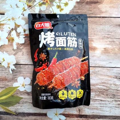 白大姐烤面筋 香辣味 实惠装 180G