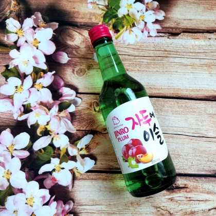 (卖光啦)韩国销量第一 JINRO真露果味烧酒 水蜜桃味 13% 350ML