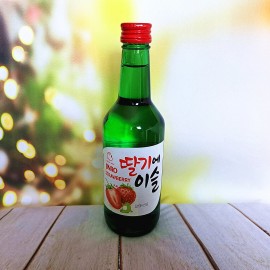 韩国销量第一 JINRO真露果味烧酒 草莓味 13%VOL  350ML