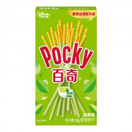 格力高  百奇POCKY  抹茶味 装饰饼干50G