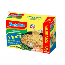 (卖光啦)印尼INDOMIE营多虾味捞面 5连包 70G×5袋入