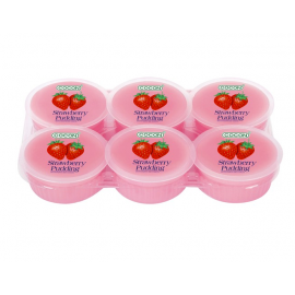 马来西亚原产COCON 果冻椰果布丁 草莓口味 6枚装 480G