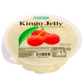 马来西亚热销KINGGO JERRY COCON 大杯荔枝果凍（含椰果） 420G