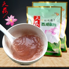 杭州特产天荷西湖藕粉 桂花莲子味 35G×12袋 420G