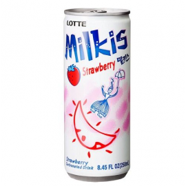 韩国网红LOTTE 妙之吻苏打水气泡水 草莓味 250ML