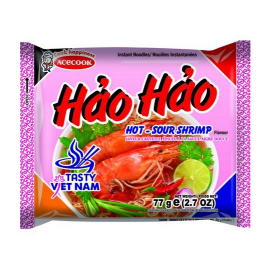 越南ACECOOK-HAOHAO系列方便面 热辣虾味 77G