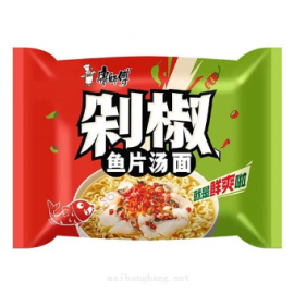 (买10送1)康师傅剁椒鱼片汤面 105G