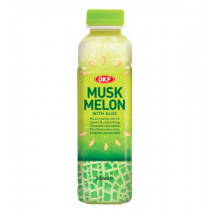 韩国销量第一OKF芦荟汁 哈密瓜味 500ML