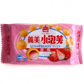 (卖光啦)台北义美泡芙 草莓味57G