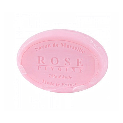 Savon De Marseille Oval 100g-Rose Pivoine