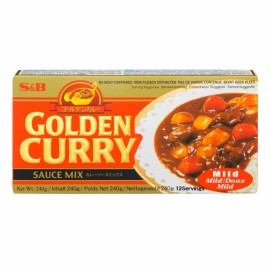 MÉLANGE POUR SAUCE CARI GOLDEN CURRY SB(MILD/DOUX) S&B  92G（日本S&B金牌日式咖喱块微辣）