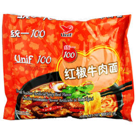 统一100牌 红椒牛肉面108G