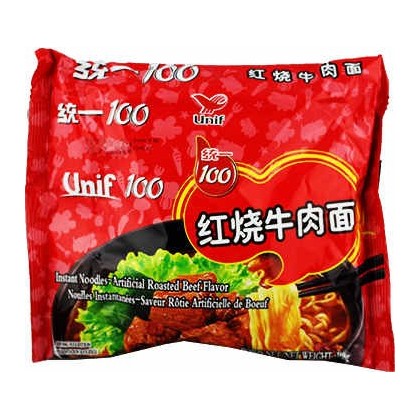 统一100-红烧牛肉面 108G