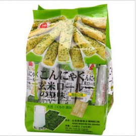 SNACK ROULEUX DU RIZ SAVEUR ALGUE DE TAIWAN BEITIAN 160G