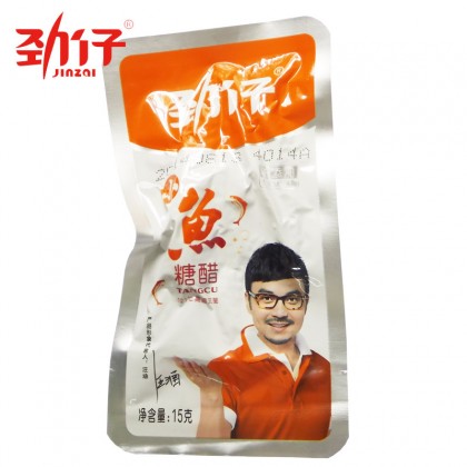 汪涵代言 劲仔小鱼仔 毛毛鱼干 糖醋味 15G