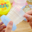 可爱卡通折叠杯 旅行便携式塑料水杯 小熊