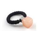 ATTACHE-CHEVEUX AVEC UNE  CUBE BRUNE