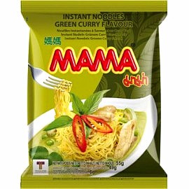 泰国原产 MAMA牌泰式绿咖喱鸡味面 55G