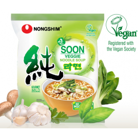 (卖光啦)韩国原产农心 纯素蔬菜拉面 112G