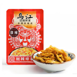 MOUTARDE CHINOISE (ZHACAI) ÉPICÉE EN CONSERVE WUJIANG 80G