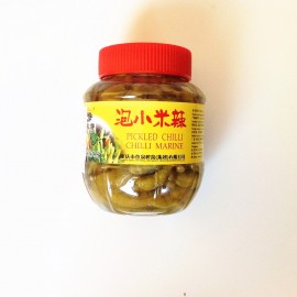 PIMENT VERT FORT MARINÉ CONSERVÉ YUQUAN 450G