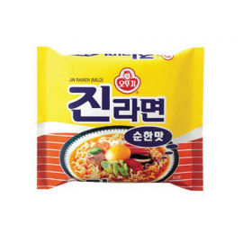 韩国原产OTTOGI不倒翁  金拉面  轻拉面/  JIN RAMEN MILD 120G