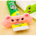 创意可爱卡通手动挤牙膏器  粉色猫咪