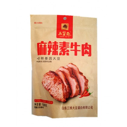 五贤斋  麻辣素牛肉  108G