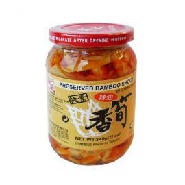 POUSSES DE BAMBOU AVEC HUILE DE PIMENT ROUGE MASTER DE TAIWAN 340G