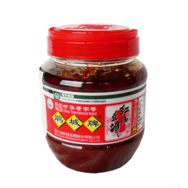 SAUCE AUX FÈVES AVEC HUILE DE  PIMENT ROUGE  JUANCHENG  500G