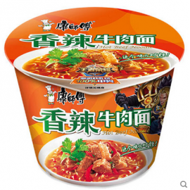 康师傅香辣牛肉面  桶装 109G