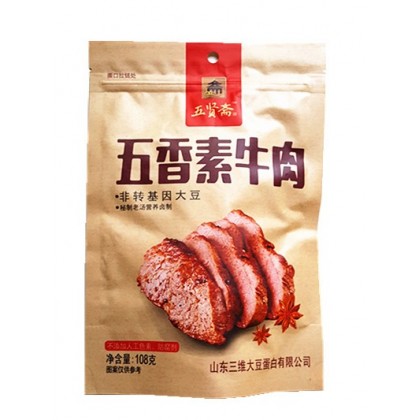 五贤斋  五香素牛肉  108G