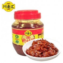 SAUCE AUX FÈVES AVEC HUILE DE  PIMENT ROUGE  CHUANLAOHUI 500G