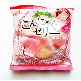 (卖光啦)日本热销雪国 果汁蒟蒻果冻 布丁 水蜜桃味 108G