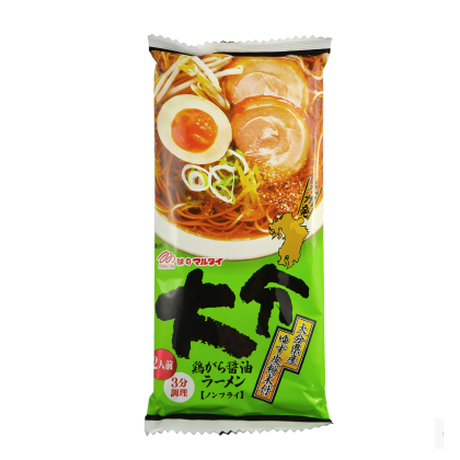 日本热销MARUTAI玛尔泰 大分鸡汤酱油拉面 2人份 214G