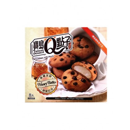 台湾热销宝岛Q点子麻糬派饼  蜂蜜奶油味 160G