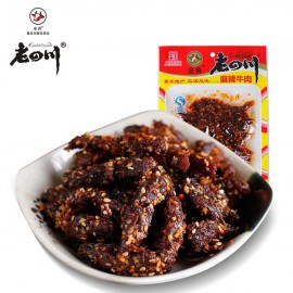 (买5送1)老四川重庆特产金角 老四川  麻辣牛肉60G
