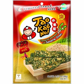 (卖光啦)泰国原产TAO KAE NOI 小老板天妇罗芝麻紫菜  辣香味  39G