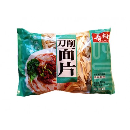 香港寿桃牌 刀削面片 非油炸  400G