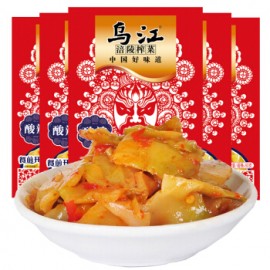 (卖光啦)重庆特产 乌江涪陵鲜榨菜片  酸辣味 80G