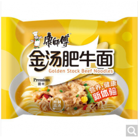 (买10送1)康师傅 金汤肥牛面 108G