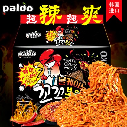 韩国热销PALDO八道 火辣鸡拌面火鸡面  140G*4包入